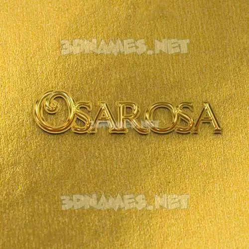 osarosa in All Gold style - 3D name wallpaper osarosa in All Gold style - 3D name wallpaper