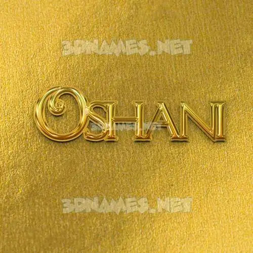 oshani in All Gold style - 3D name wallpaper oshani in All Gold style - 3D name wallpaper
