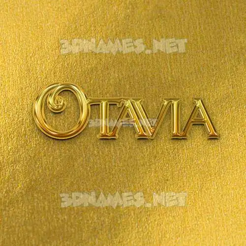 otavia in All Gold style - 3D name wallpaper otavia in All Gold style - 3D name wallpaper