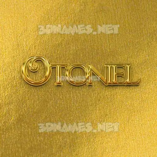 otoniel in All Gold style - 3D name wallpaper otoniel in All Gold style - 3D name wallpaper