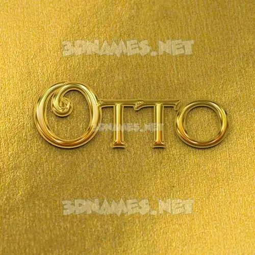 otto in All Gold style - 3D name wallpaper otto in All Gold style - 3D name wallpaper