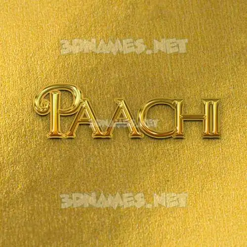 paachi in All Gold style - 3D name wallpaper paachi in All Gold style - 3D name wallpaper