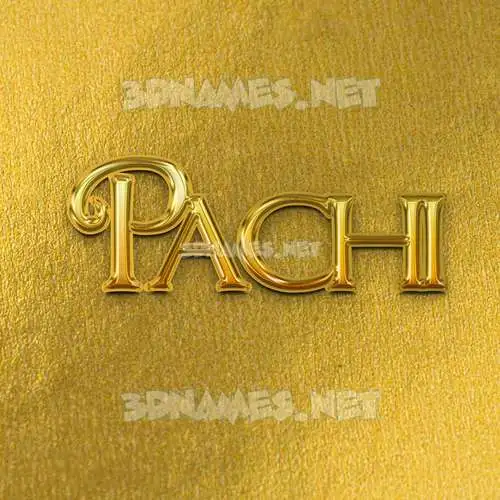 pachi in All Gold style - 3D name wallpaper pachi in All Gold style - 3D name wallpaper