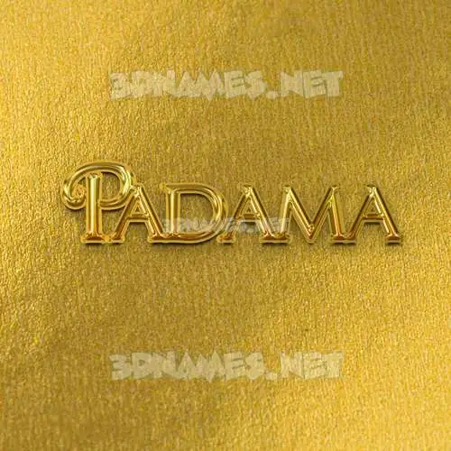 padama in All Gold style - 3D name wallpaper padama in All Gold style - 3D name wallpaper