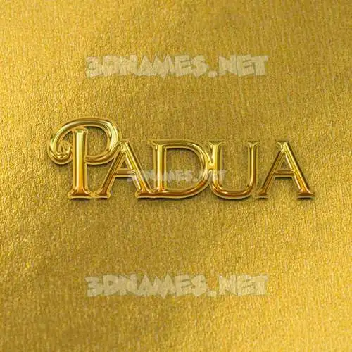 padua in All Gold style - 3D name wallpaper padua in All Gold style - 3D name wallpaper