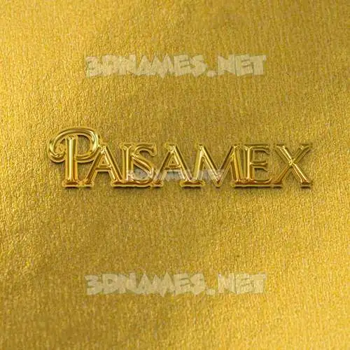 paisamex in All Gold style - 3D name wallpaper paisamex in All Gold style - 3D name wallpaper