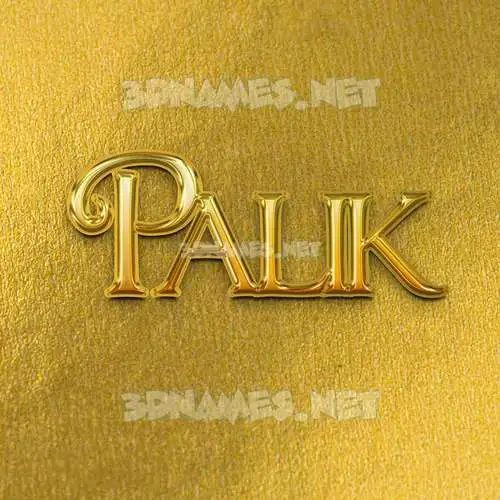 palik in All Gold style - 3D name wallpaper palik in All Gold style - 3D name wallpaper