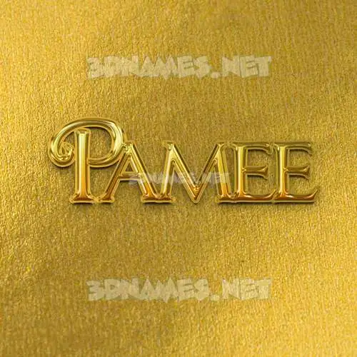 pamee in All Gold style - 3D name wallpaper pamee in All Gold style - 3D name wallpaper