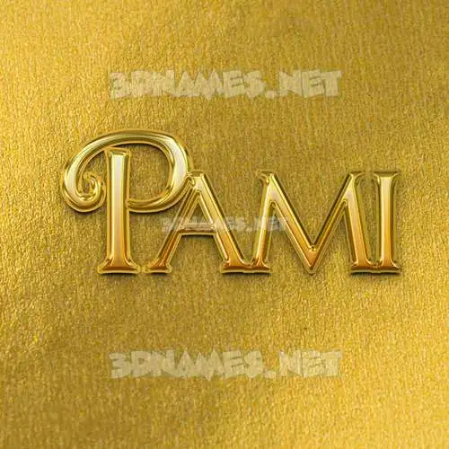 pami in All Gold style - 3D name wallpaper pami in All Gold style - 3D name wallpaper