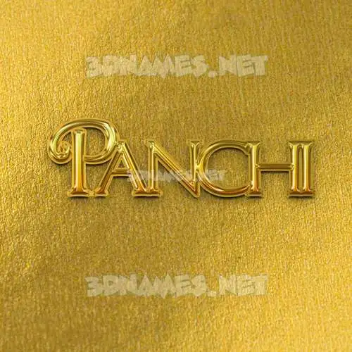 panchi in All Gold style - 3D name wallpaper panchi in All Gold style - 3D name wallpaper