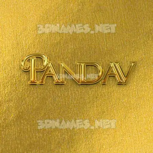 pandav in All Gold style - 3D name wallpaper pandav in All Gold style - 3D name wallpaper