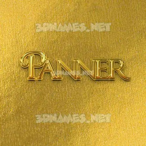 panner in All Gold style - 3D name wallpaper panner in All Gold style - 3D name wallpaper