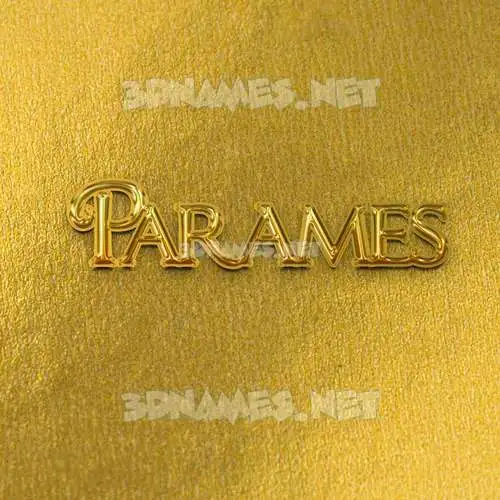 parames in All Gold style - 3D name wallpaper parames in All Gold style - 3D name wallpaper