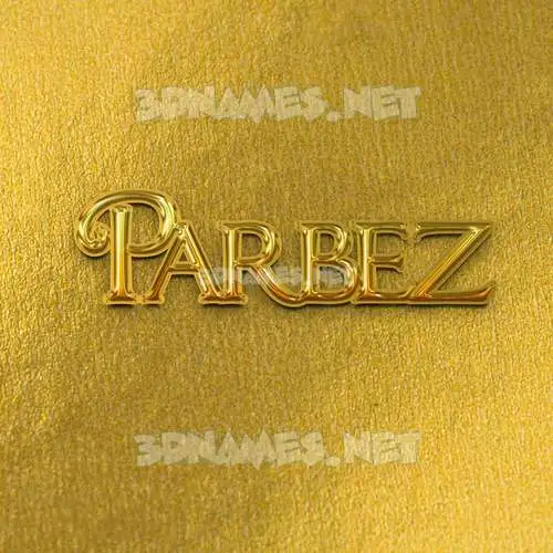 parbez in All Gold style - 3D name wallpaper parbez in All Gold style - 3D name wallpaper