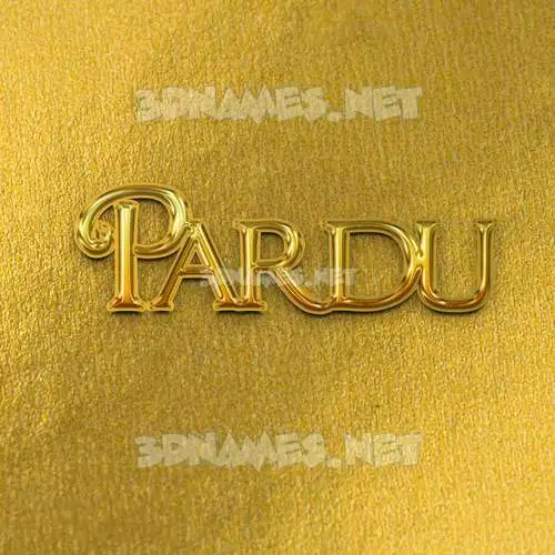 pardu in All Gold style - 3D name wallpaper pardu in All Gold style - 3D name wallpaper