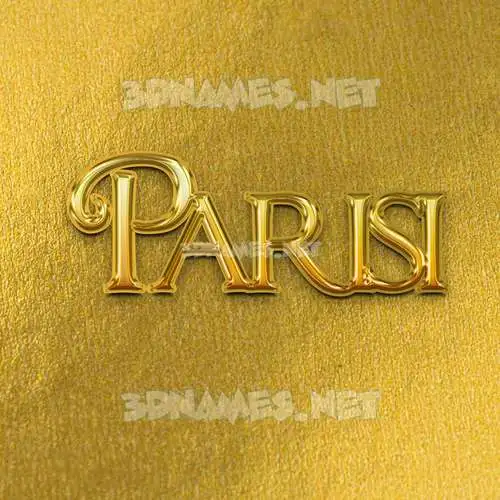 parisi in All Gold style - 3D name wallpaper parisi in All Gold style - 3D name wallpaper