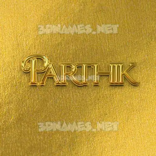 parthik in All Gold style - 3D name wallpaper parthik in All Gold style - 3D name wallpaper