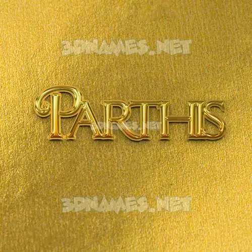 parthis in All Gold style - 3D name wallpaper parthis in All Gold style - 3D name wallpaper