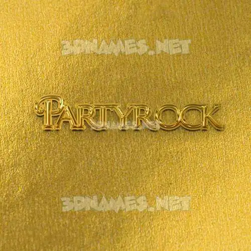 partyrock in All Gold style - 3D name wallpaper partyrock in All Gold style - 3D name wallpaper