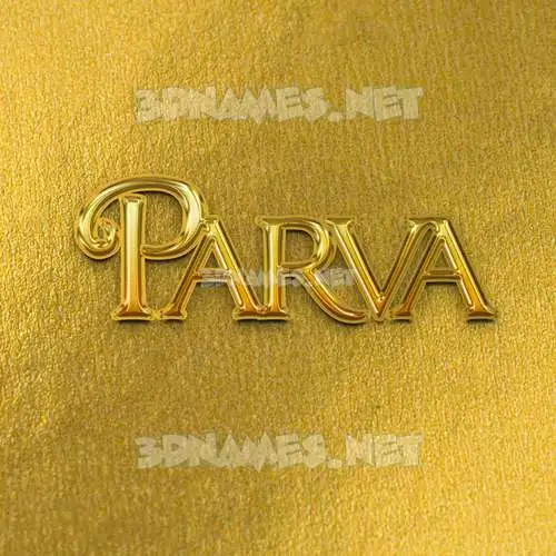 parva in All Gold style - 3D name wallpaper parva in All Gold style - 3D name wallpaper