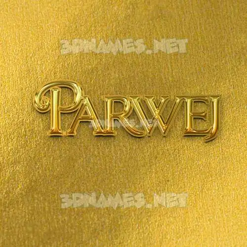 parwej in All Gold style - 3D name wallpaper parwej in All Gold style - 3D name wallpaper