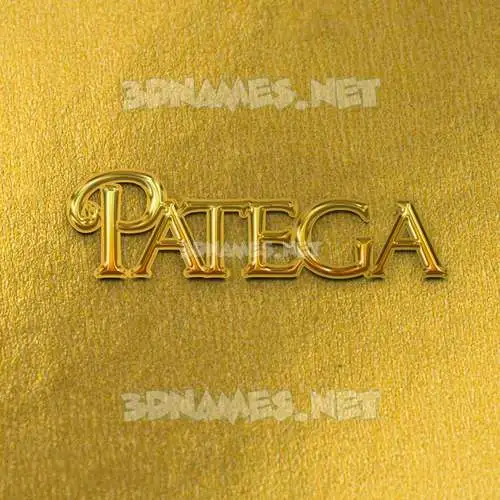 patega in All Gold style - 3D name wallpaper patega in All Gold style - 3D name wallpaper