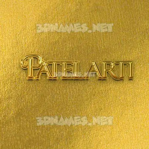 patelarti in All Gold style - 3D name wallpaper patelarti in All Gold style - 3D name wallpaper