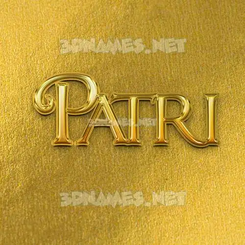 patri in All Gold style - 3D name wallpaper patri in All Gold style - 3D name wallpaper