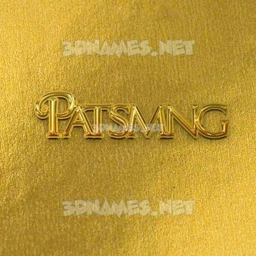 patsmng in All Gold style - 3D name wallpaper patsmng in All Gold style - 3D name wallpaper