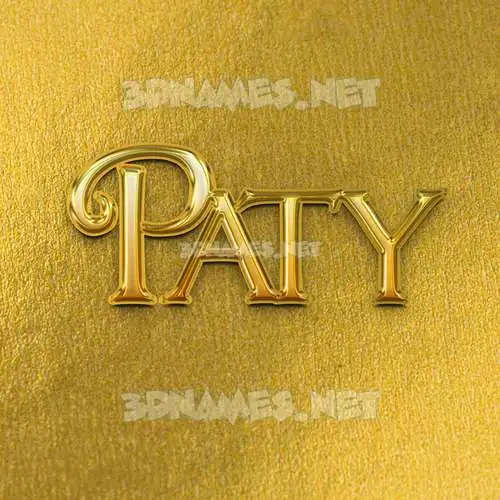 paty in All Gold style - 3D name wallpaper paty in All Gold style - 3D name wallpaper