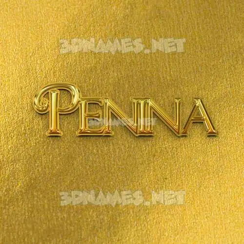 penina in All Gold style - 3D name wallpaper penina in All Gold style - 3D name wallpaper