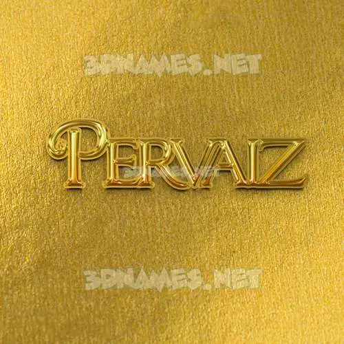 pervaiz in All Gold style - 3D name wallpaper pervaiz in All Gold style - 3D name wallpaper
