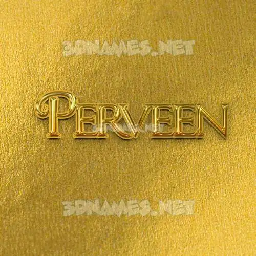 perveen in All Gold style - 3D name wallpaper perveen in All Gold style - 3D name wallpaper