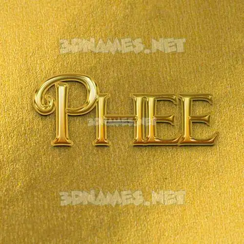 phee in All Gold style - 3D name wallpaper phee in All Gold style - 3D name wallpaper