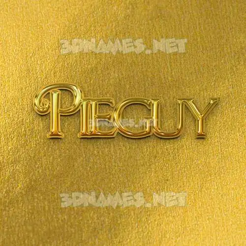pieguy in All Gold style - 3D name wallpaper pieguy in All Gold style - 3D name wallpaper
