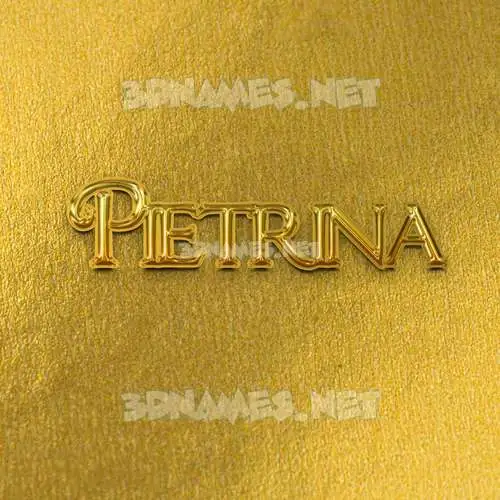 pietrina in All Gold style - 3D name wallpaper pietrina in All Gold style - 3D name wallpaper