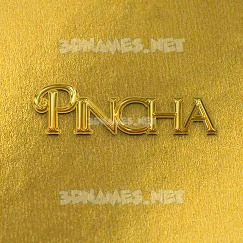 pincha in All Gold style - 3D name wallpaper pincha in All Gold style - 3D name wallpaper