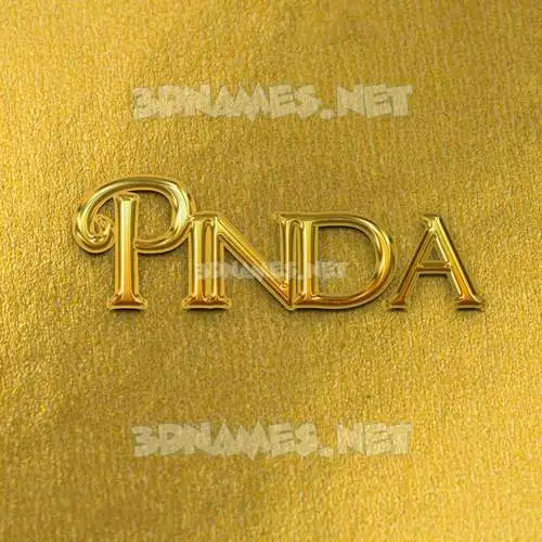 pinda in All Gold style - 3D name wallpaper pinda in All Gold style - 3D name wallpaper