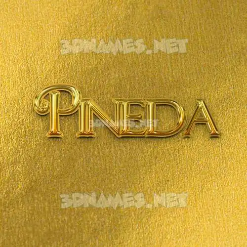 pineda in All Gold style - 3D name wallpaper pineda in All Gold style - 3D name wallpaper