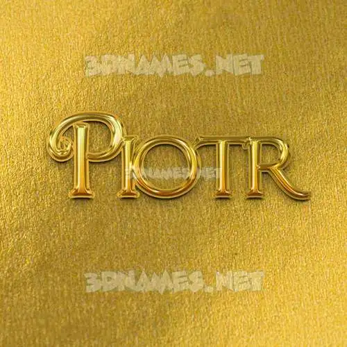 piotr in All Gold style - 3D name wallpaper piotr in All Gold style - 3D name wallpaper