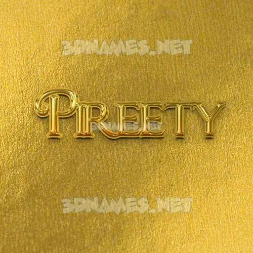 pireety in All Gold style - 3D name wallpaper pireety in All Gold style - 3D name wallpaper