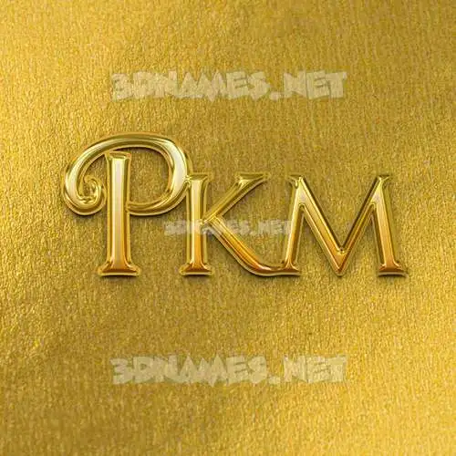 pkm in All Gold style - 3D name wallpaper pkm in All Gold style - 3D name wallpaper