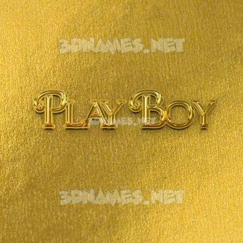 play boy in All Gold style - 3D name wallpaper play boy in All Gold style - 3D name wallpaper