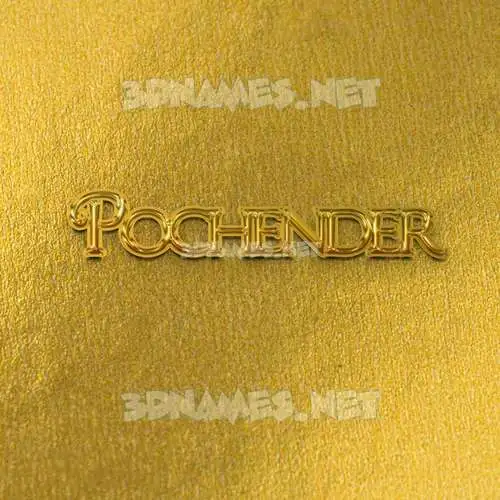 pochender in All Gold style - 3D name wallpaper pochender in All Gold style - 3D name wallpaper