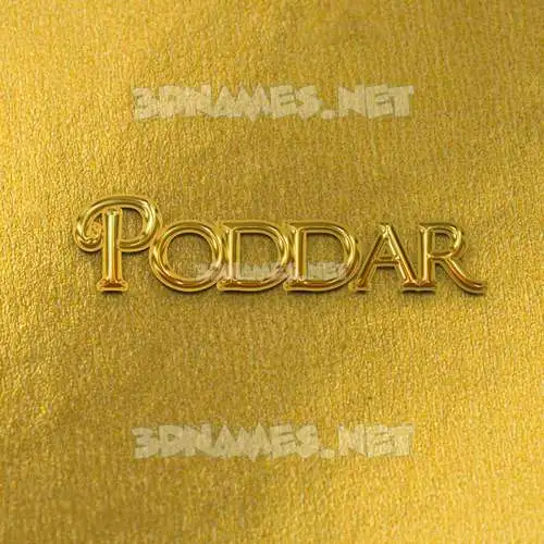 poddar in All Gold style - 3D name wallpaper poddar in All Gold style - 3D name wallpaper