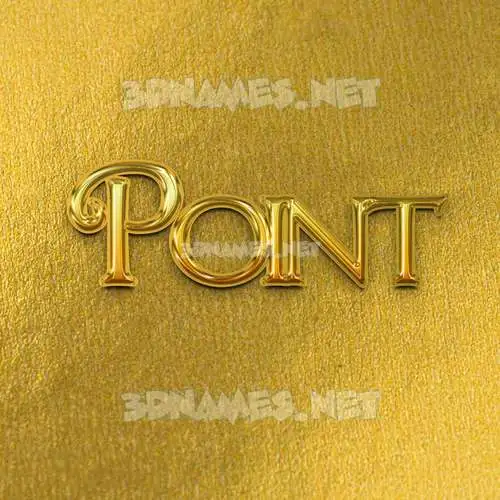 point in All Gold style - 3D name wallpaper point in All Gold style - 3D name wallpaper