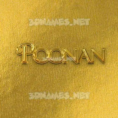 poonan in All Gold style - 3D name wallpaper poonan in All Gold style - 3D name wallpaper