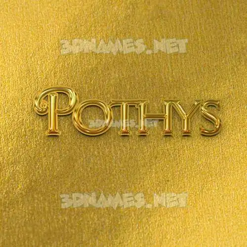 pothys in All Gold style - 3D name wallpaper pothys in All Gold style - 3D name wallpaper