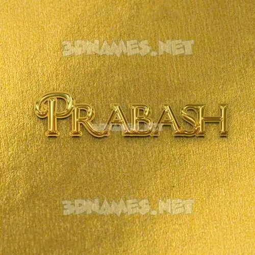 prabash in All Gold style - 3D name wallpaper prabash in All Gold style - 3D name wallpaper