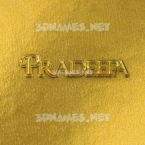 pradeepa in All Gold style - 3D name wallpaper pradeepa in All Gold style - 3D name wallpaper
